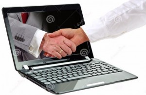 Создать мем: handshake, computer, ноутбук