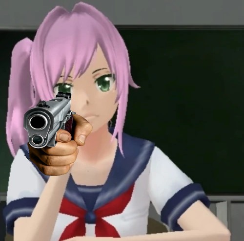 Create meme: characters from yandere simulator, yandera simulator, yandere simulator characters