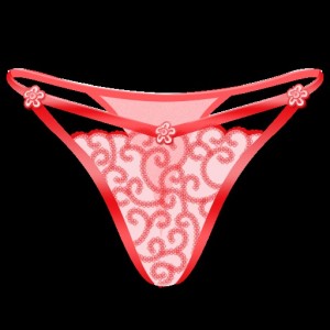 Create meme: Thong red, women's panties, red g-string women's