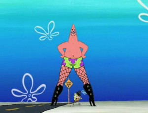 Create meme: meme Patrick, bikini bottom, gif