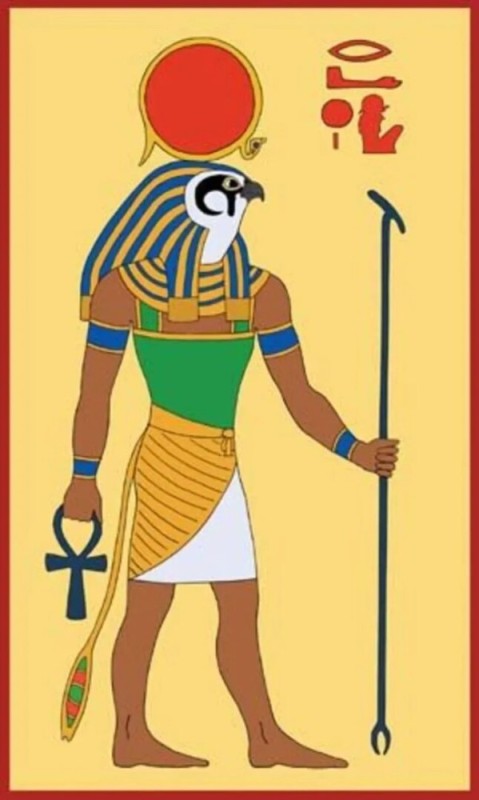 Create meme: The god Amon in ancient Egypt, God Ra, Horus is an Egyptian god