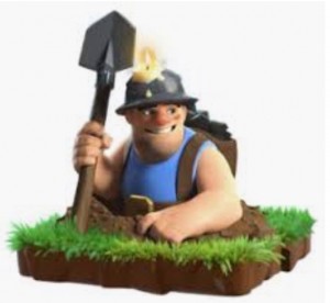 Create meme: clash of clans miner, Shakhtar clash royale. png, miner bell piano pictures