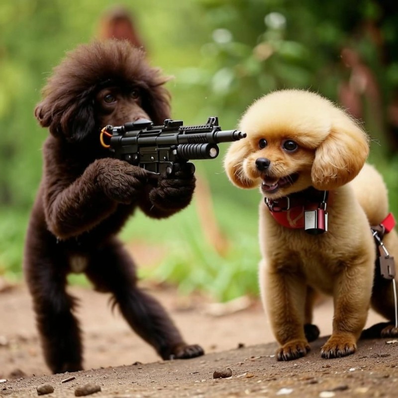 Create meme: poodle , brown poodle, poodle black