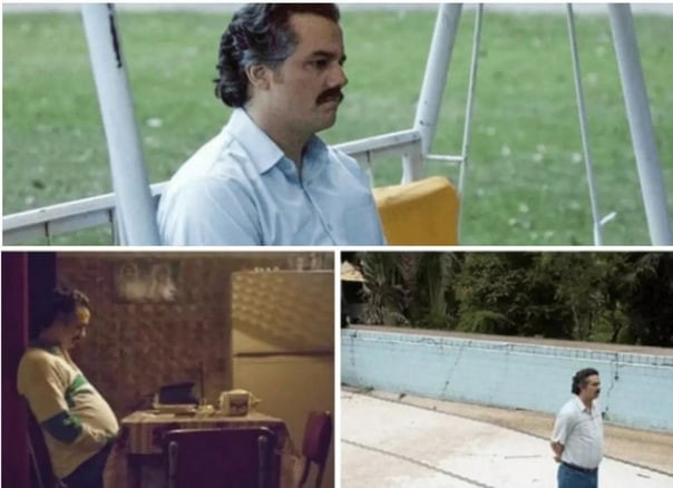 Create meme: pablo escobar narco, Sad Pablo Escobar, lonely pablo escobar