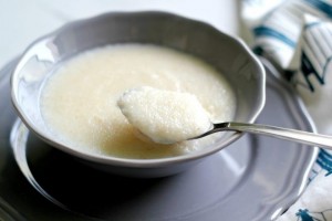 Create meme: semolina with milk, semolina