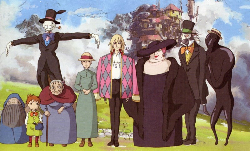 Create meme: Miyazaki's howl's moving castle, Hayao Miyazaki , the walking castle cartoon 2004