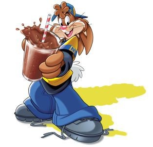 Создать мем: nesquik bunny, кролик несквик, шоколадные шарики несквик