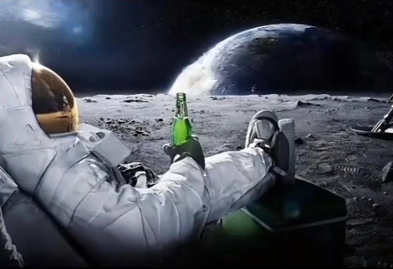 Create meme: to the moon crypt, the international space station , cosmonaut carlsberg