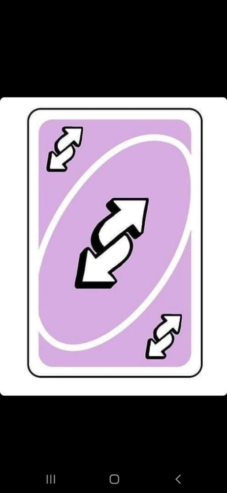 Uno Reverse Meme (Pink) | Greeting Card