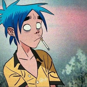 Создать мем: 2d gorillaz 2019, 2d gorillaz язык, gorillaz 2 d