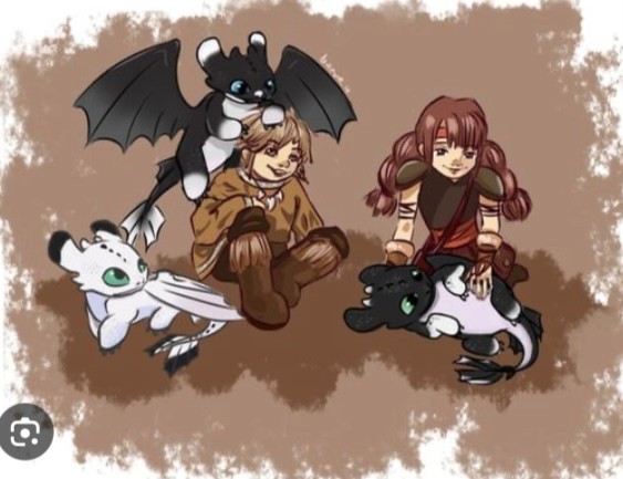 Create meme: Toothless and Hiccup and Astrid, Astrid and the Daytime Fury, Train your dragon