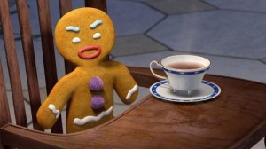 Create meme: a big cookie from Shrek, cookie from Shrek, gingerbread gingy from Shrek