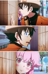 Create meme: Future diary, anime mirai nikki, yukiteru anime