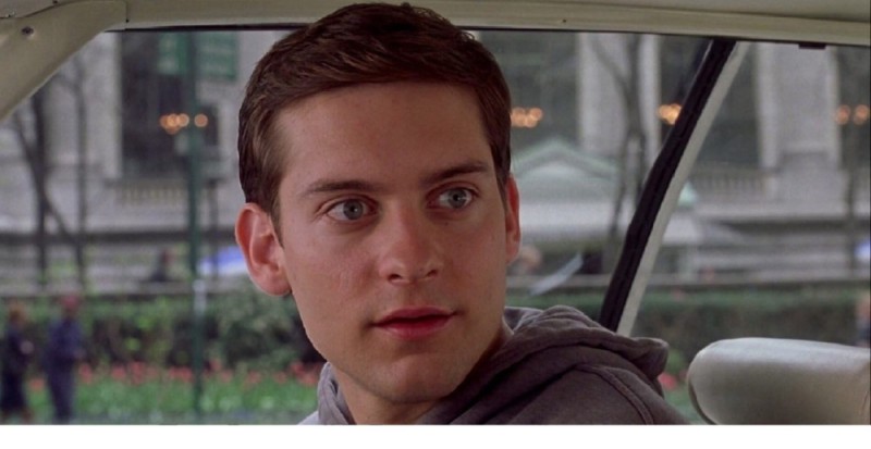 Create meme: Toby Maguire , spider man 2002 , Tobey Maguire spider man 2002