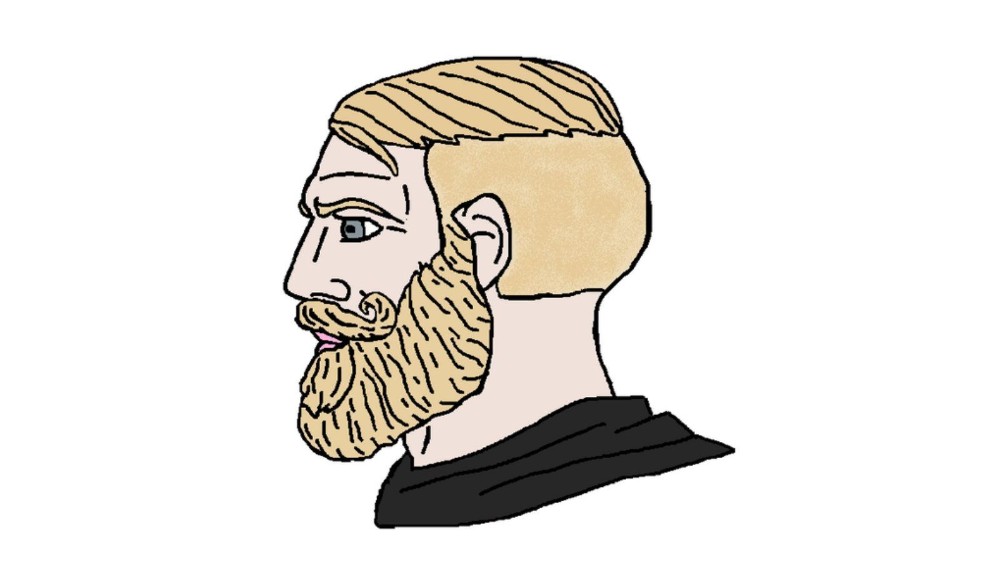 Create meme: nordic chad, bearded meme , a man with a beard meme