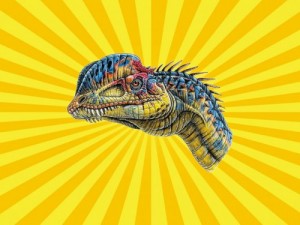 Create meme: Dilophosaurus