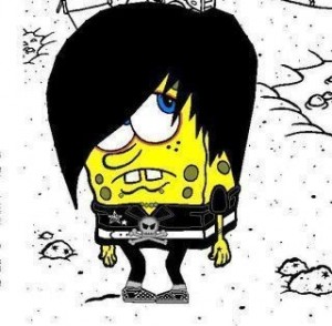 Create meme: sponge Bob square, sponge Bob square pants, spongebob emo