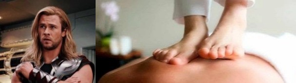 Create meme: foot massage, Leonid gerasyanov foot massage, foot massage