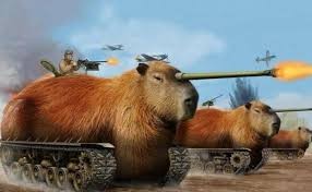 Create meme: funny capybara, war thunder, the capybara