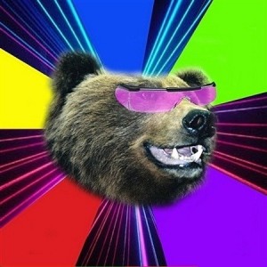 Создать мем: крутой медведь