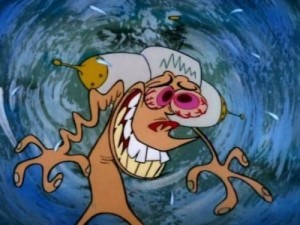 Создать мем: ren and stimpy, Ебанутый кибер-Рен