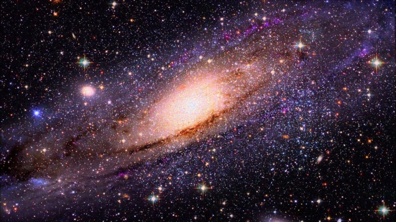 Create meme: beautiful space, andromeda galaxy, andromeda nebula galaxy