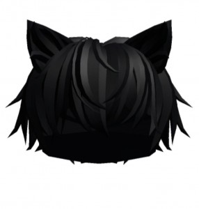 Создать мем: волосы аниме роблокс, роблокс маска кота черная, белые волосы роблокс