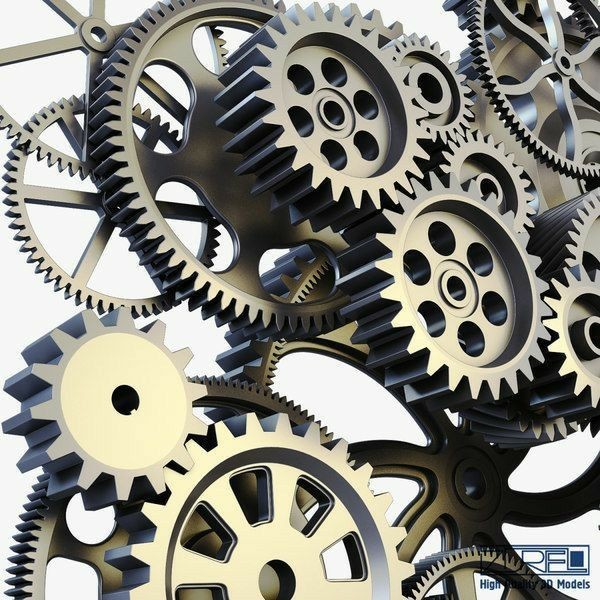 Create meme: gear mechanism, gears realism, gears