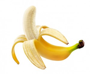 Создать мем: открытый банан, банан на белом фоне, банан