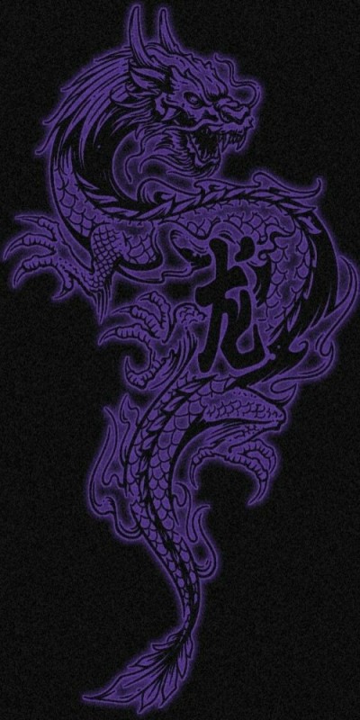 Create meme: Japanese dragon purple, dragon , The dragon is purple