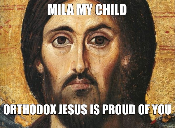 Мемы про милы. Икона Господа Иисуса Христа. Orthodox memes. Мемы про Милу. Хавьер милей мемы.