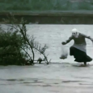 Create meme: sifco grandma runs on the water