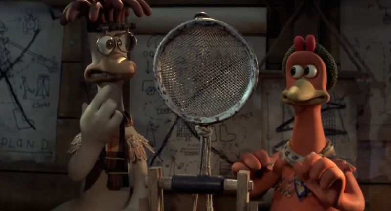 Create meme: Escape from the chicken coop cartoon, Escape from Ginger's chicken coop, chicken run 2