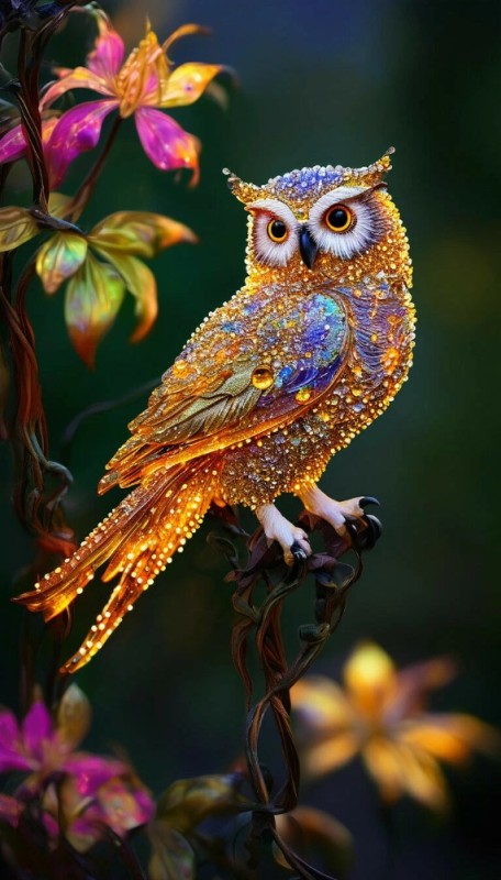 Create meme: The owl is beautiful, diamond mosaic owl, owl brooches