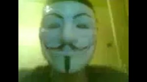 Create meme: anonymous mask, blurred image