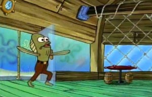 Создать мем: retweet, rev up those fryers gif, spongebob