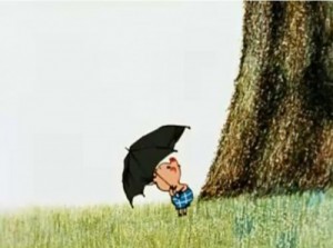 Create meme: the rain is, risovac, Winnie the Pooh