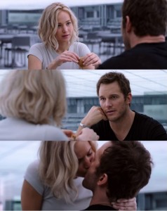 Create meme: a frame from the video, passengers, Chris Pratt