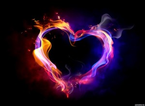 Create meme: heart fire love the darkness, beautiful heart, art love heart