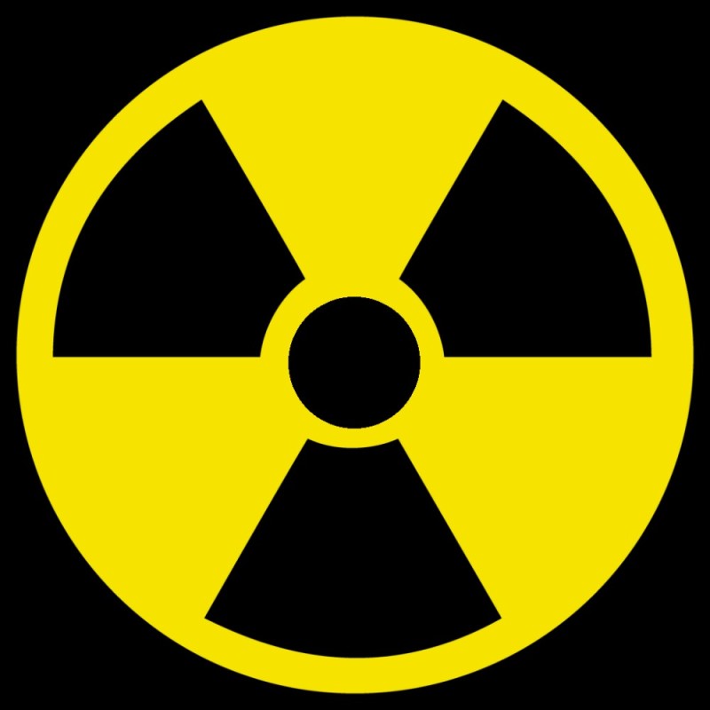 Create meme: sign radiation, icon radiation, the radioactive sign is round