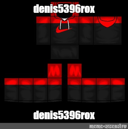 Roblox red cheap nike shirt