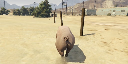 Create meme: grand theft auto v , cow in gta 5, animals in gta