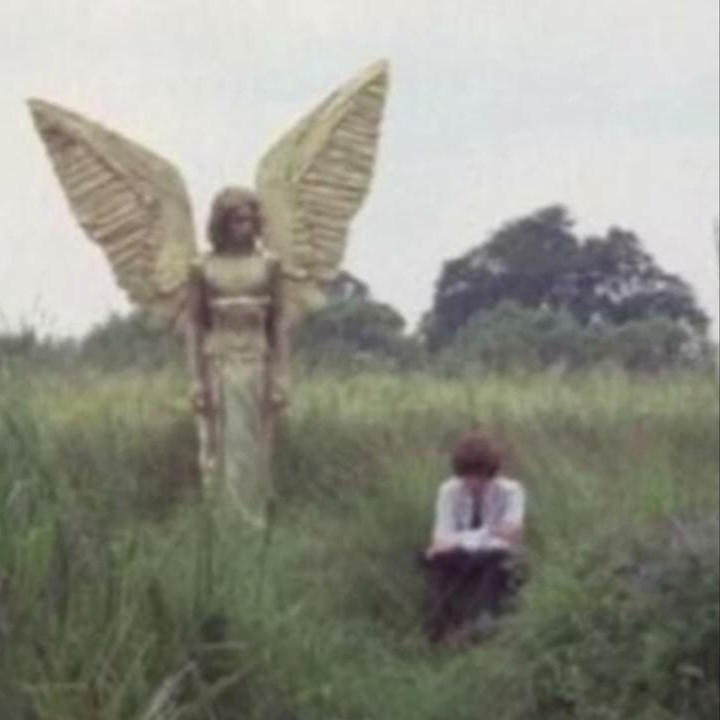 Create meme: Penda's Fen movie 1974, angel statue, angel sculpture