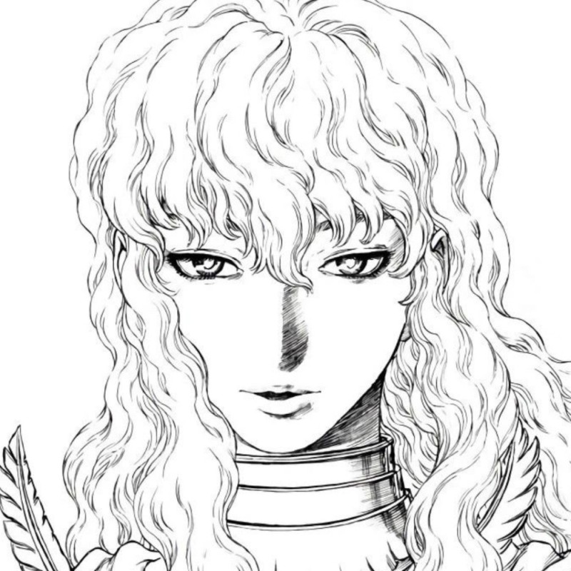 Create meme: griffith berserk art, griffith 1997 charlotte, Griffith manga Berserk