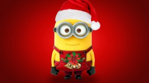 Create meme: mingen new year cartoon, minion new, Wallpaper for desktop minions in the new year