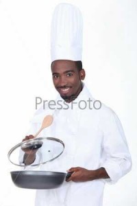 Create meme: chef, chef, a colored waiter