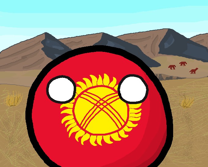 Создать мем: россия countryballs, кантриболз, кантриболз киргизия