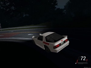 Создать мем: автомобиль, mazda rx7 fc3s wangan, drift