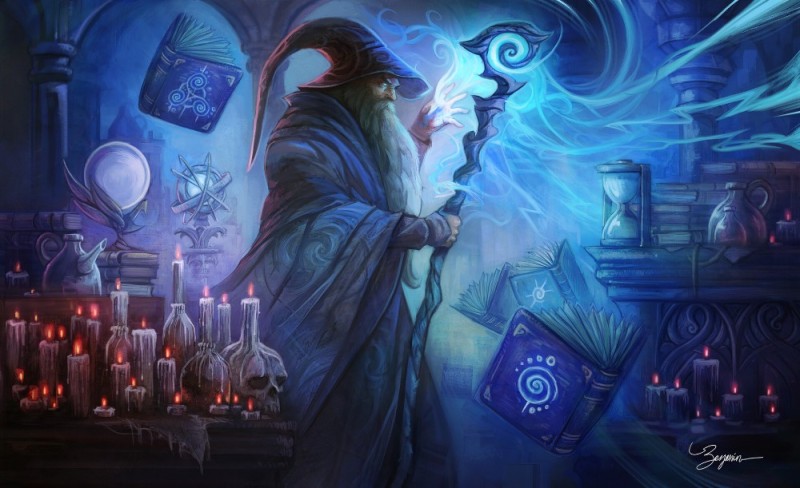 Create meme: Magic and sorcery, magician wizard, Archmage Warlock art