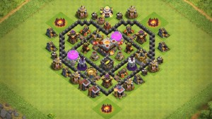 Создать мем: clash of clans ратуша, клэш оф кланс базы, база 7 тх clash of clans для защиты